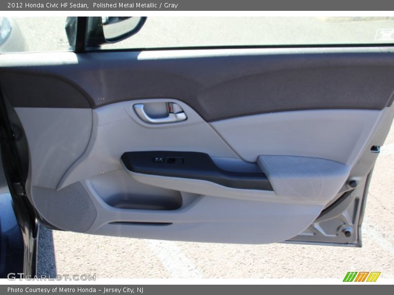 Polished Metal Metallic / Gray 2012 Honda Civic HF Sedan