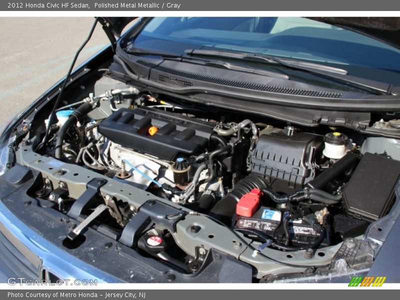 Polished Metal Metallic / Gray 2012 Honda Civic HF Sedan