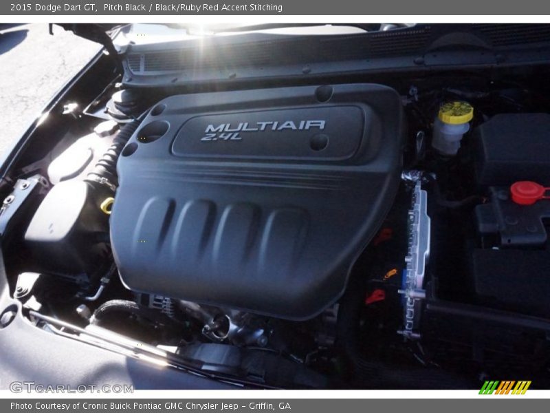 Pitch Black / Black/Ruby Red Accent Stitching 2015 Dodge Dart GT
