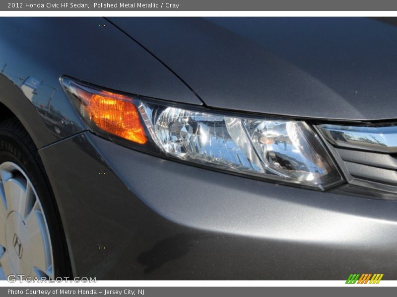 Polished Metal Metallic / Gray 2012 Honda Civic HF Sedan