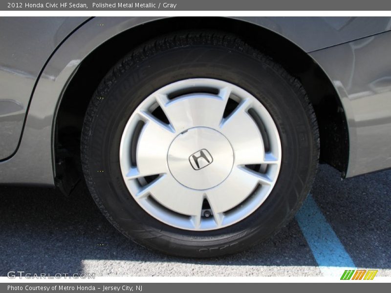 Polished Metal Metallic / Gray 2012 Honda Civic HF Sedan