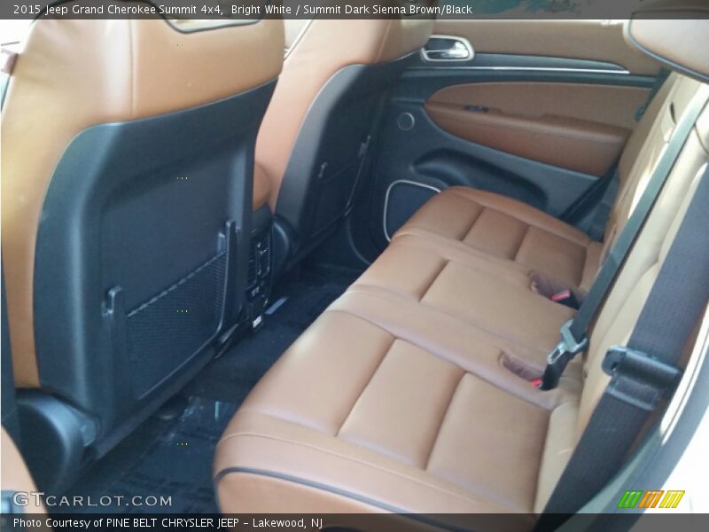 Bright White / Summit Dark Sienna Brown/Black 2015 Jeep Grand Cherokee Summit 4x4