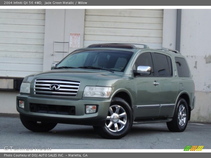 Jade Green Metallic / Willow 2004 Infiniti QX 56 4WD