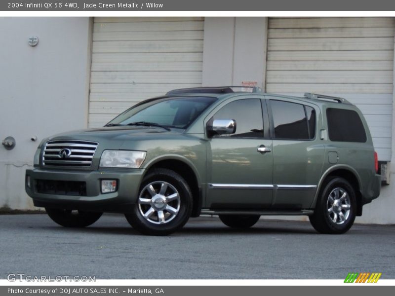 Jade Green Metallic / Willow 2004 Infiniti QX 56 4WD
