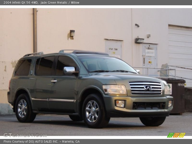 Jade Green Metallic / Willow 2004 Infiniti QX 56 4WD