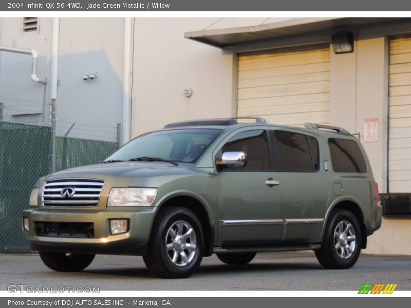 Jade Green Metallic / Willow 2004 Infiniti QX 56 4WD