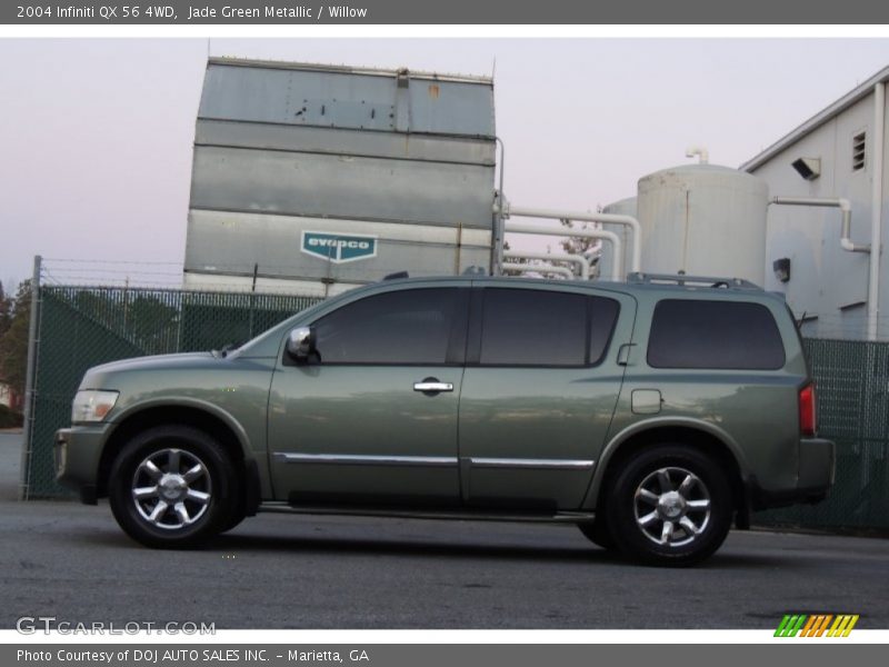 Jade Green Metallic / Willow 2004 Infiniti QX 56 4WD