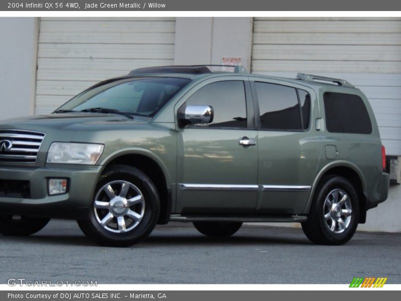 Jade Green Metallic / Willow 2004 Infiniti QX 56 4WD