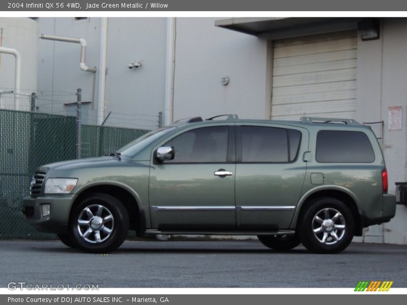 Jade Green Metallic / Willow 2004 Infiniti QX 56 4WD