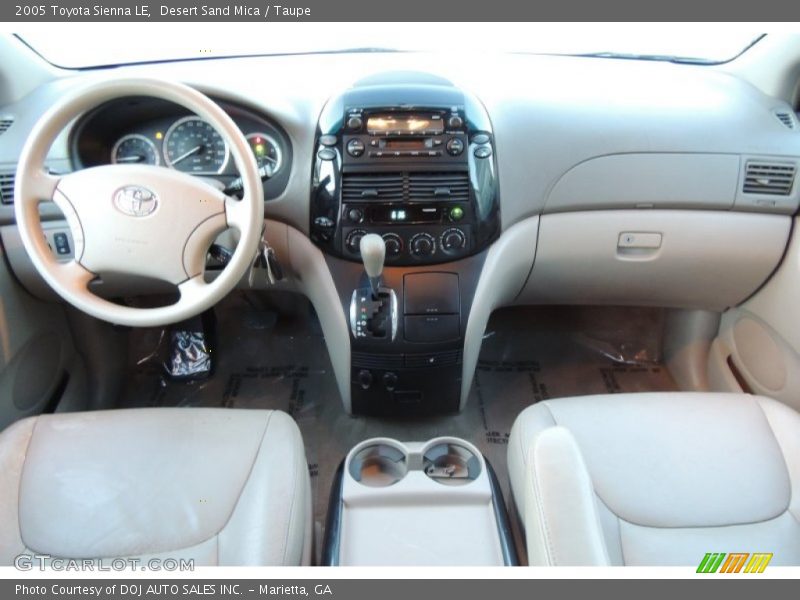 Dashboard of 2005 Sienna LE