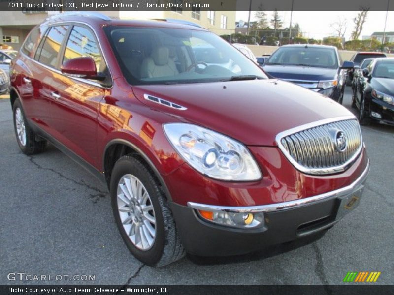 Red Jewel Tintcoat / Titanium/Dark Titanium 2011 Buick Enclave CXL