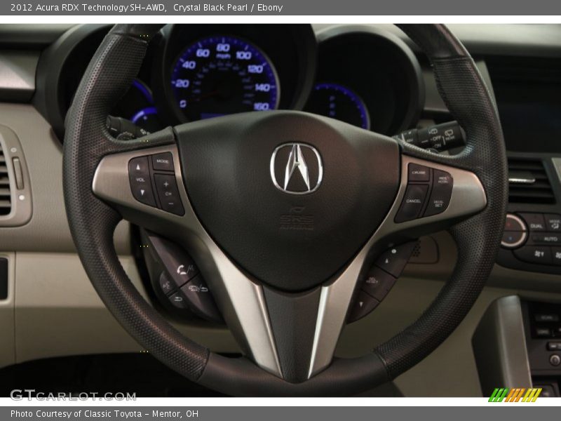 Crystal Black Pearl / Ebony 2012 Acura RDX Technology SH-AWD