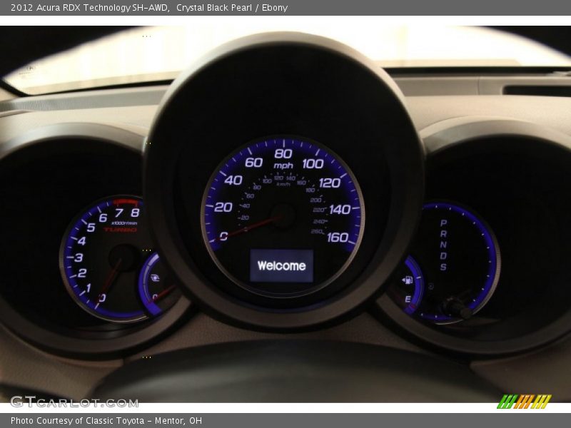 Crystal Black Pearl / Ebony 2012 Acura RDX Technology SH-AWD