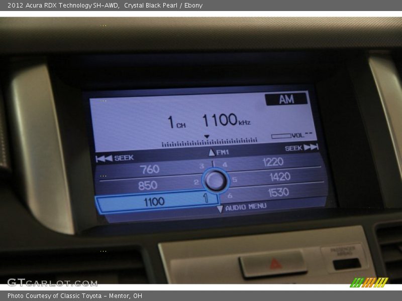 Crystal Black Pearl / Ebony 2012 Acura RDX Technology SH-AWD