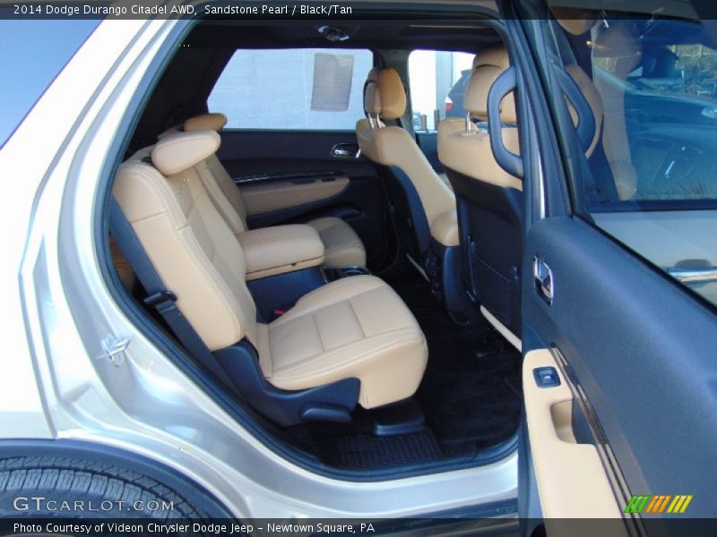 Sandstone Pearl / Black/Tan 2014 Dodge Durango Citadel AWD