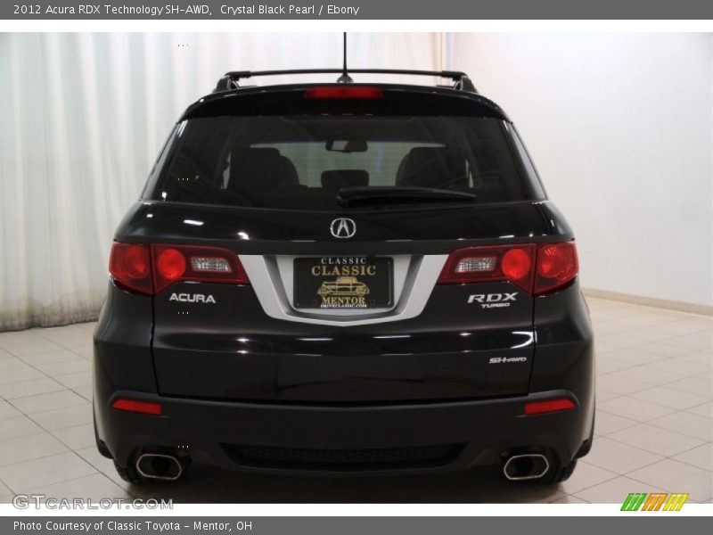 Crystal Black Pearl / Ebony 2012 Acura RDX Technology SH-AWD
