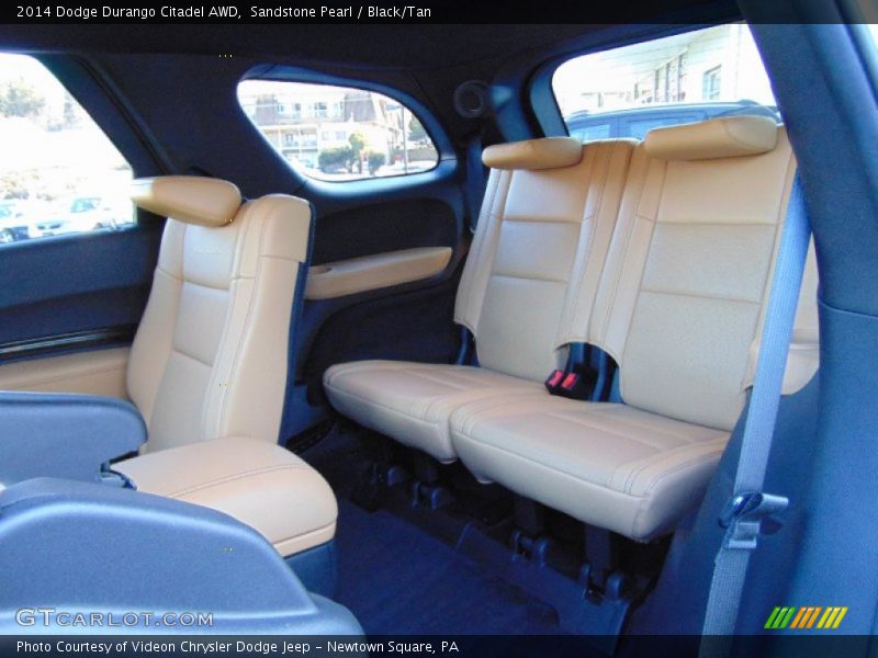 Sandstone Pearl / Black/Tan 2014 Dodge Durango Citadel AWD