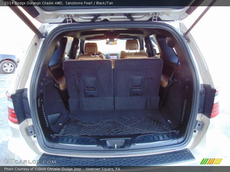 Sandstone Pearl / Black/Tan 2014 Dodge Durango Citadel AWD
