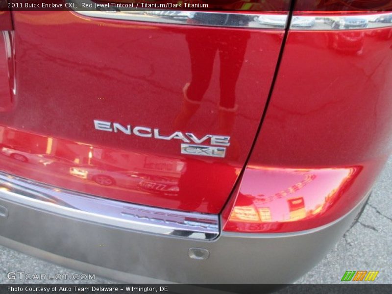 Red Jewel Tintcoat / Titanium/Dark Titanium 2011 Buick Enclave CXL