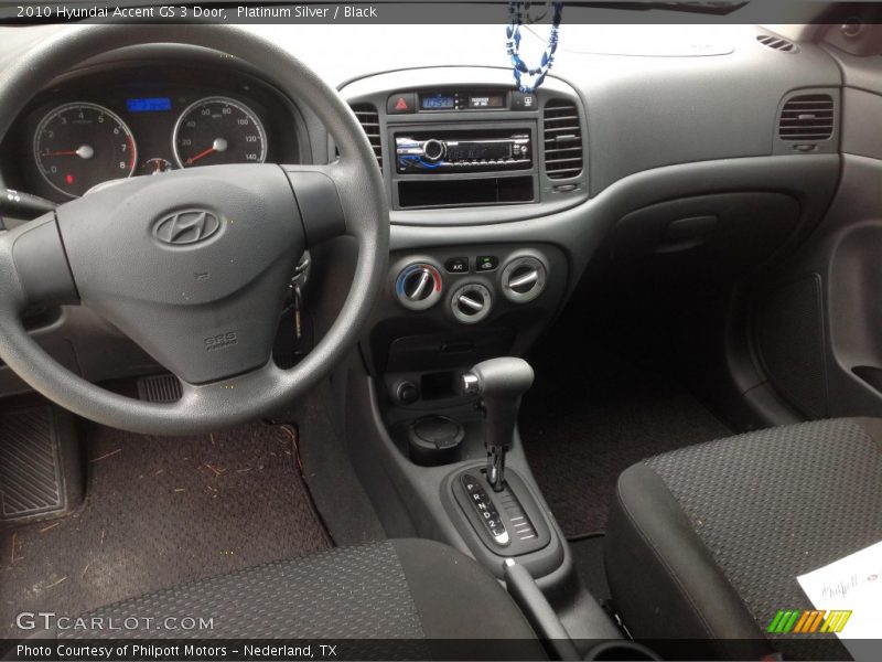 Platinum Silver / Black 2010 Hyundai Accent GS 3 Door