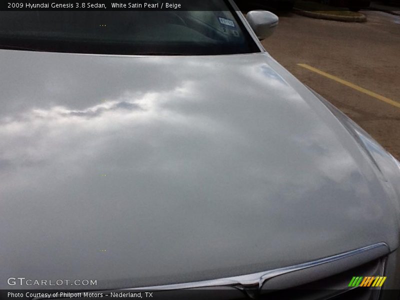 White Satin Pearl / Beige 2009 Hyundai Genesis 3.8 Sedan
