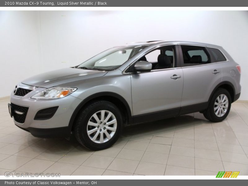 Liquid Silver Metallic / Black 2010 Mazda CX-9 Touring