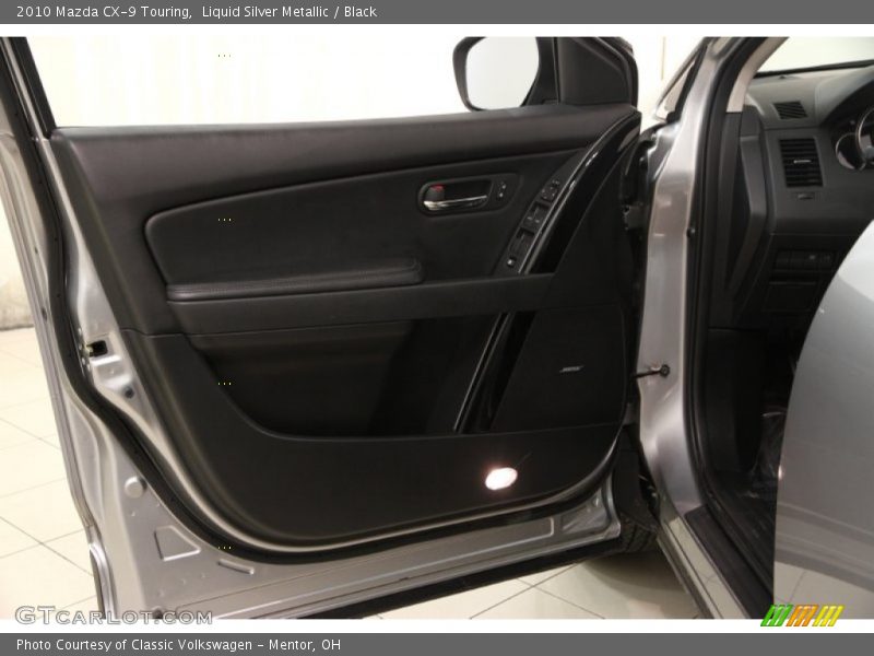 Liquid Silver Metallic / Black 2010 Mazda CX-9 Touring