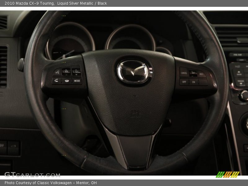 Liquid Silver Metallic / Black 2010 Mazda CX-9 Touring