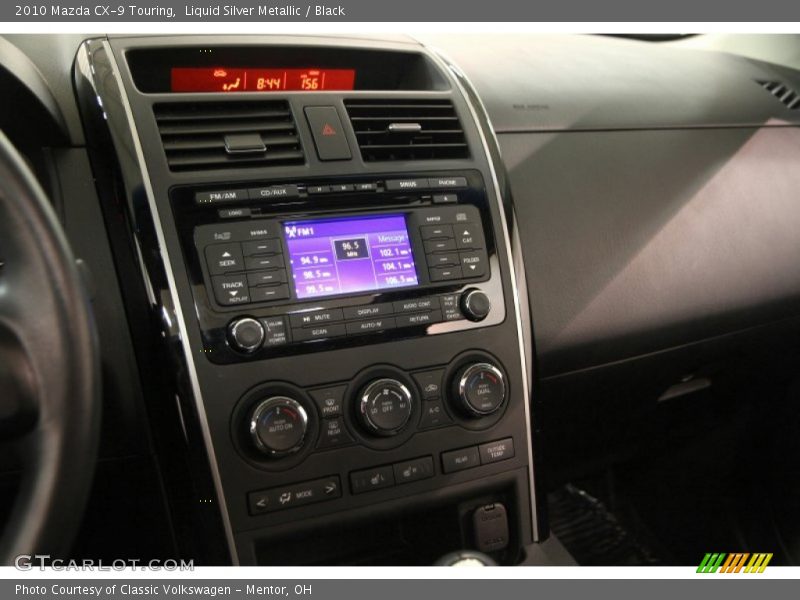 Liquid Silver Metallic / Black 2010 Mazda CX-9 Touring