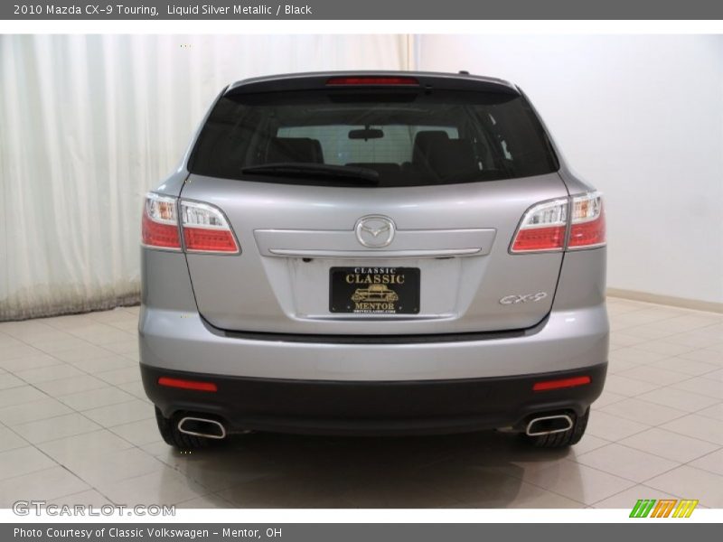 Liquid Silver Metallic / Black 2010 Mazda CX-9 Touring