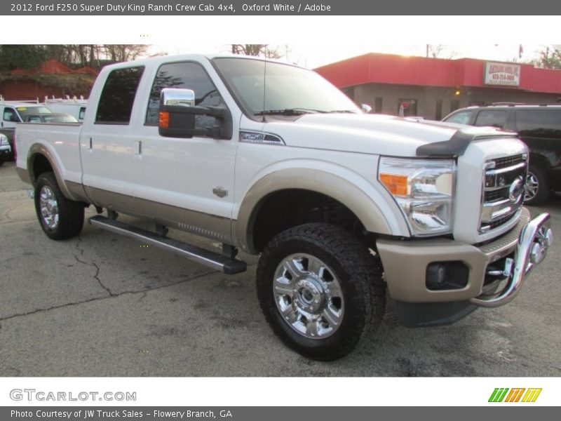 Oxford White / Adobe 2012 Ford F250 Super Duty King Ranch Crew Cab 4x4
