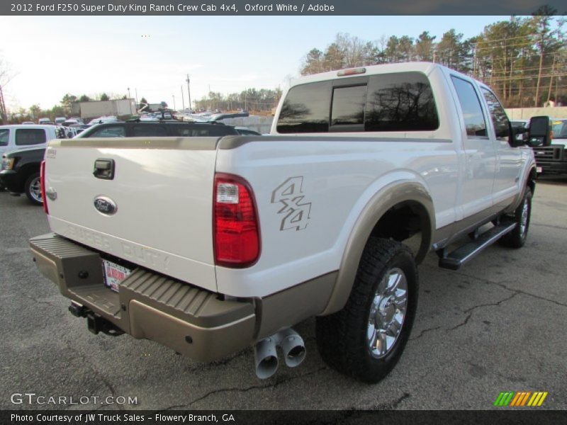 Oxford White / Adobe 2012 Ford F250 Super Duty King Ranch Crew Cab 4x4