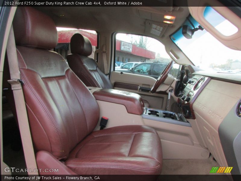 Oxford White / Adobe 2012 Ford F250 Super Duty King Ranch Crew Cab 4x4