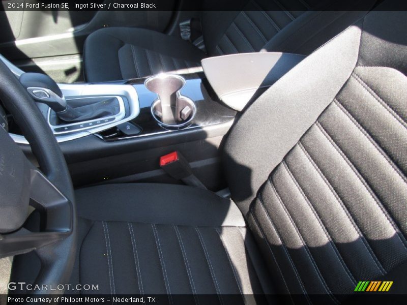 Ingot Silver / Charcoal Black 2014 Ford Fusion SE