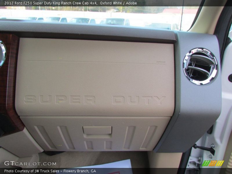 Oxford White / Adobe 2012 Ford F250 Super Duty King Ranch Crew Cab 4x4