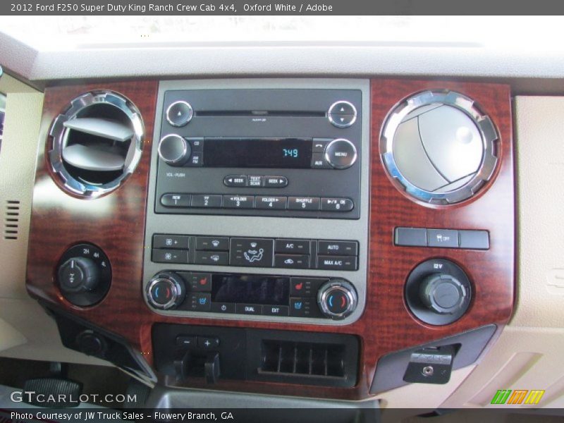 Oxford White / Adobe 2012 Ford F250 Super Duty King Ranch Crew Cab 4x4