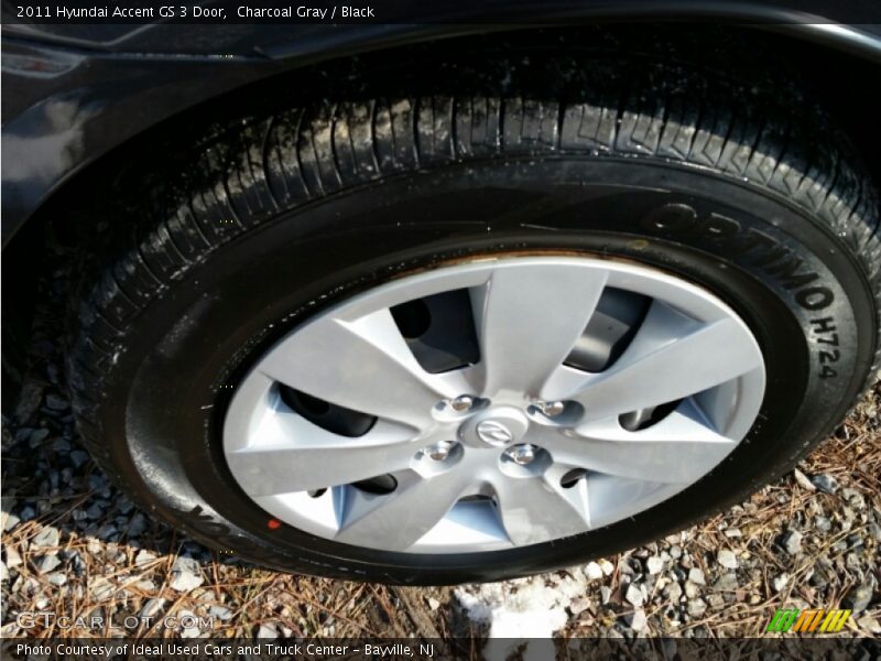 Charcoal Gray / Black 2011 Hyundai Accent GS 3 Door