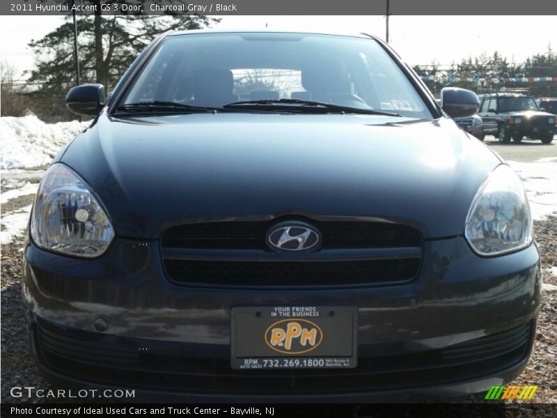 Charcoal Gray / Black 2011 Hyundai Accent GS 3 Door