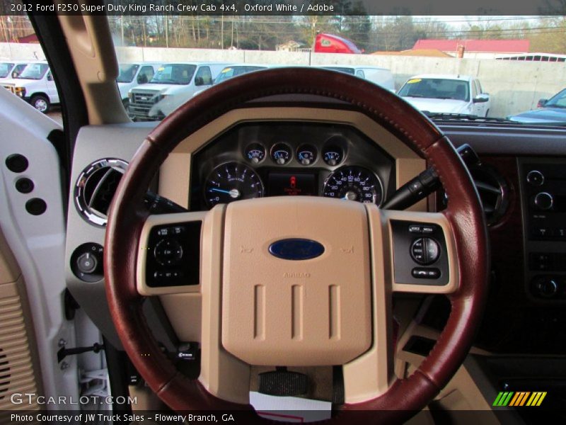 Oxford White / Adobe 2012 Ford F250 Super Duty King Ranch Crew Cab 4x4
