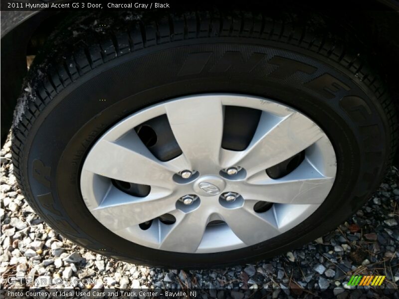 Charcoal Gray / Black 2011 Hyundai Accent GS 3 Door