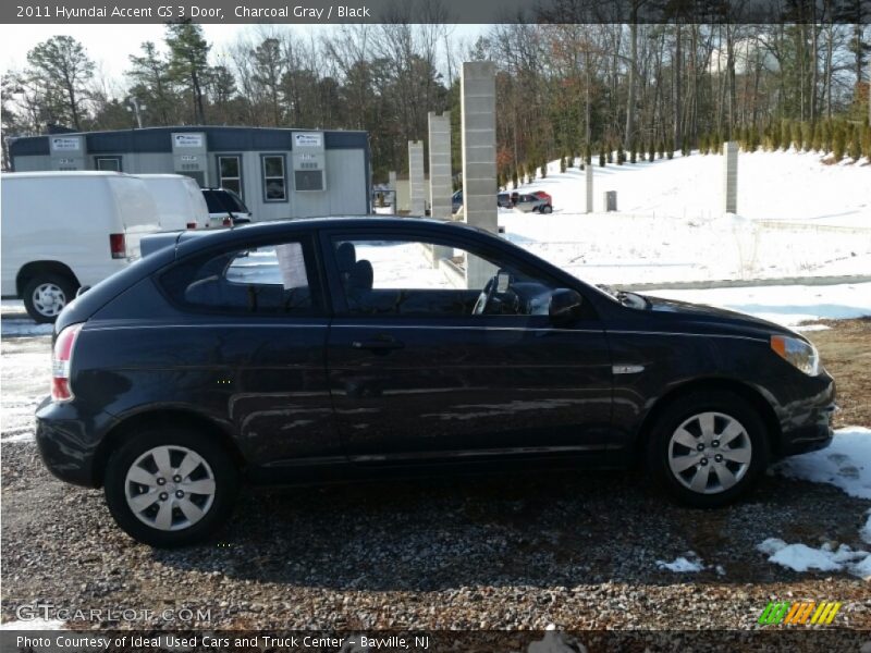 Charcoal Gray / Black 2011 Hyundai Accent GS 3 Door