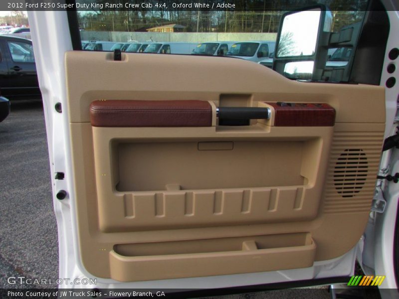 Oxford White / Adobe 2012 Ford F250 Super Duty King Ranch Crew Cab 4x4