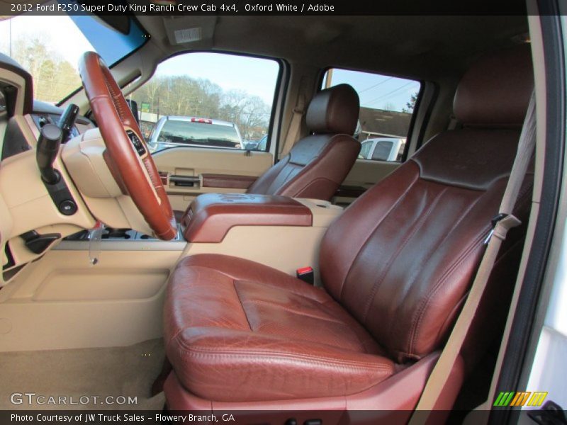 Oxford White / Adobe 2012 Ford F250 Super Duty King Ranch Crew Cab 4x4