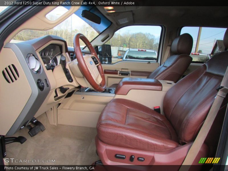 Oxford White / Adobe 2012 Ford F250 Super Duty King Ranch Crew Cab 4x4
