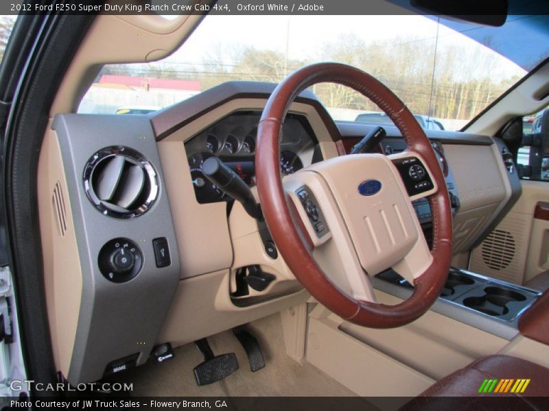 Oxford White / Adobe 2012 Ford F250 Super Duty King Ranch Crew Cab 4x4