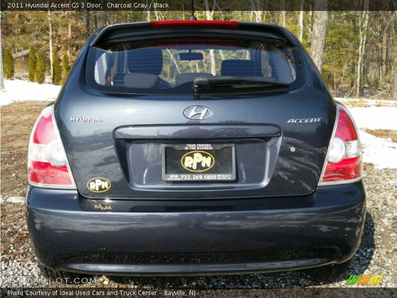 Charcoal Gray / Black 2011 Hyundai Accent GS 3 Door