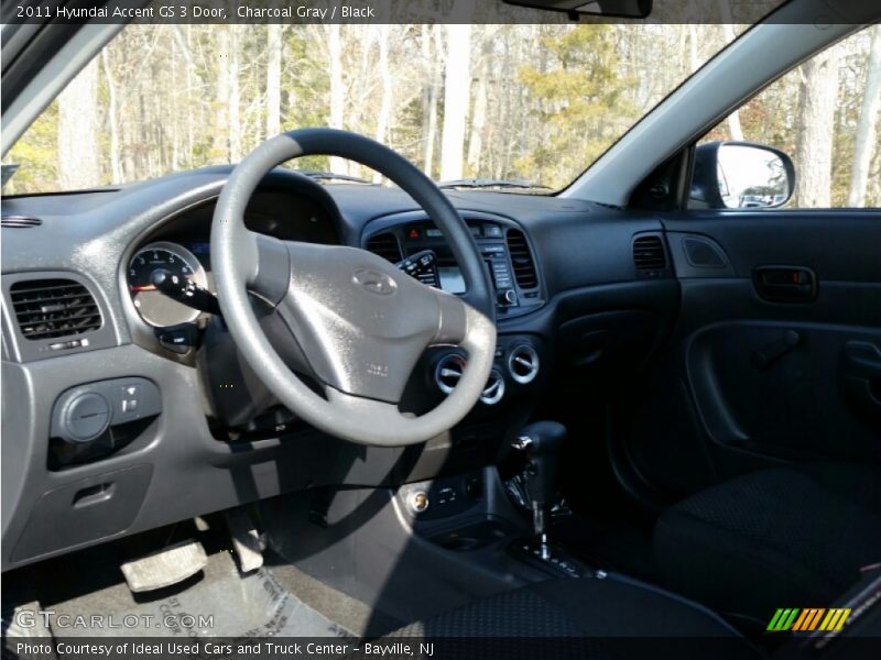 Charcoal Gray / Black 2011 Hyundai Accent GS 3 Door