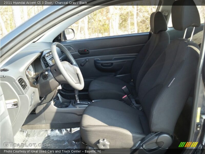 Charcoal Gray / Black 2011 Hyundai Accent GS 3 Door