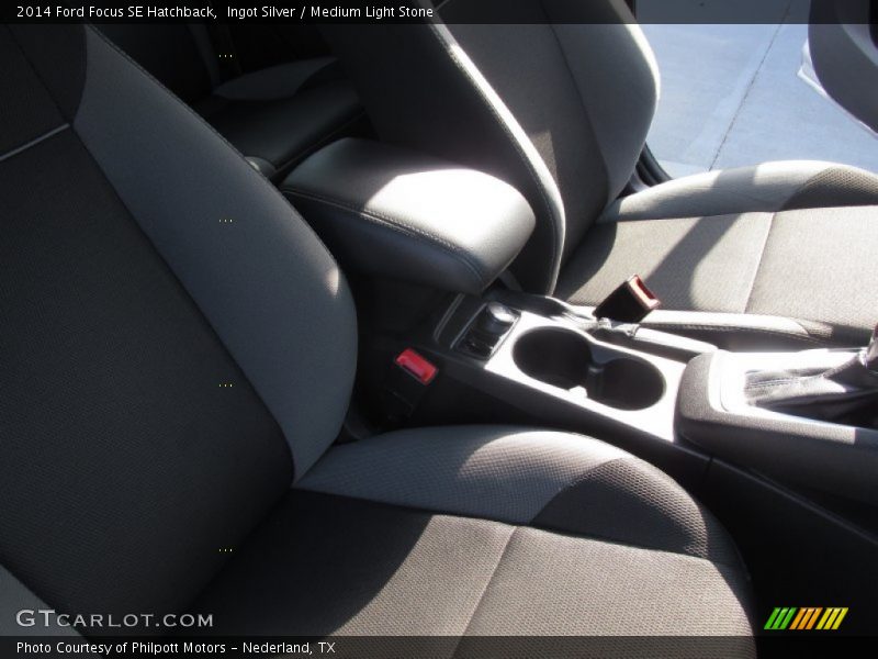 Ingot Silver / Medium Light Stone 2014 Ford Focus SE Hatchback