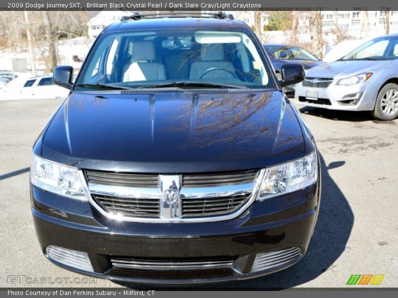 Brilliant Black Crystal Pearl / Dark Slate Gray/Light Graystone 2009 Dodge Journey SXT